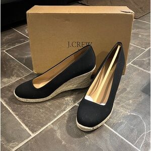 J.CREW Canvas Espadrille Wedges